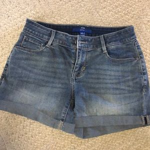 Apt. 9 Cuffed Denim Shorts (Short)